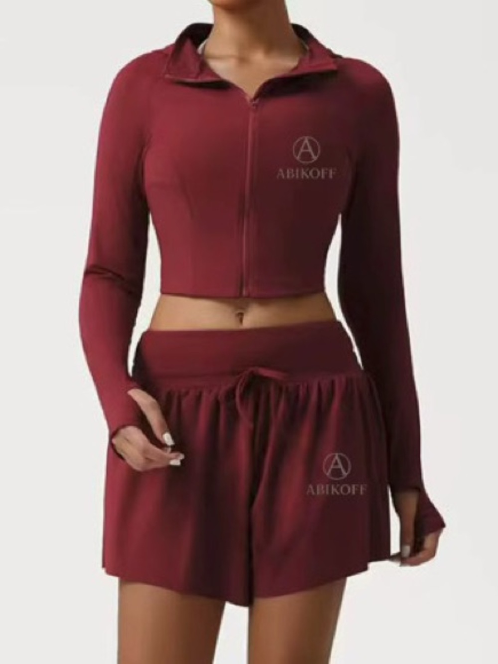 Women's High-Waist Athletic Shorts Set - Picture 1 of 4
